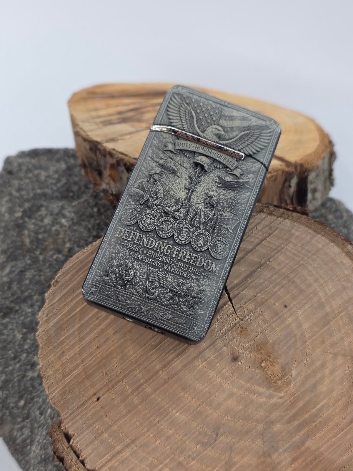 Defending Freedom Engraved Torch Lighter